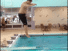 slipping_off_diving_board_funny_animated_photo