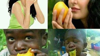mango eating