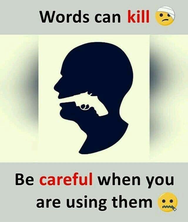 Words can kill