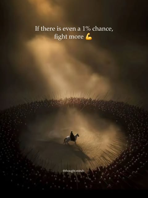 if there even 1 more chance fight it